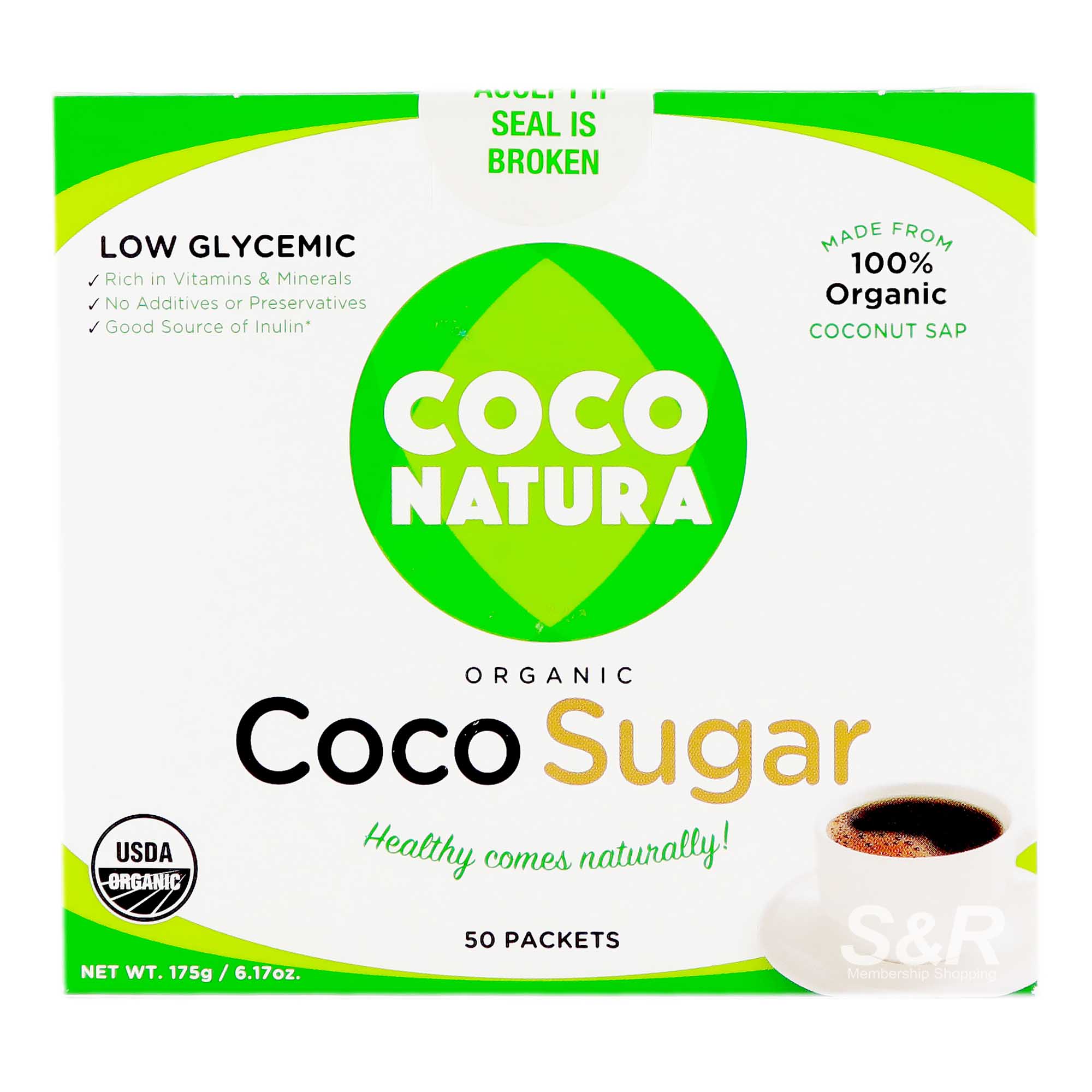 Coco Natura Organic Coco Sugar 50 packets